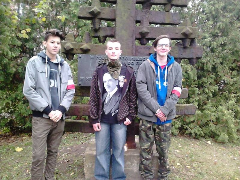 Młodziesz Wszechpolska w miejscach pamięci w Pile