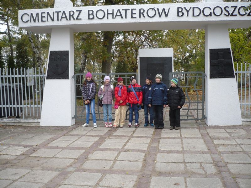 Uczniowie klasy 4. c z  Zespołu Szkół nr 19 w Bydgoszczy 