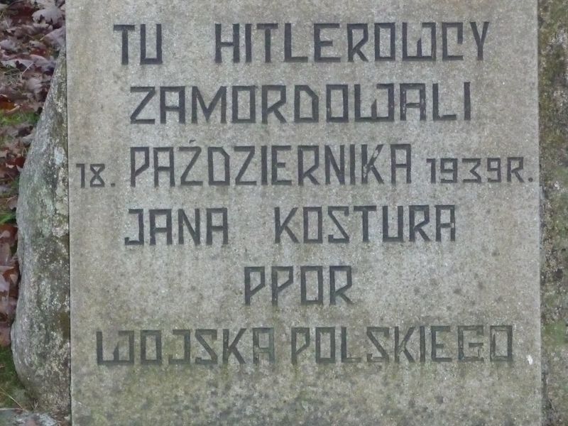 Znicze w miejscach pamięci w gminie Dziemiany