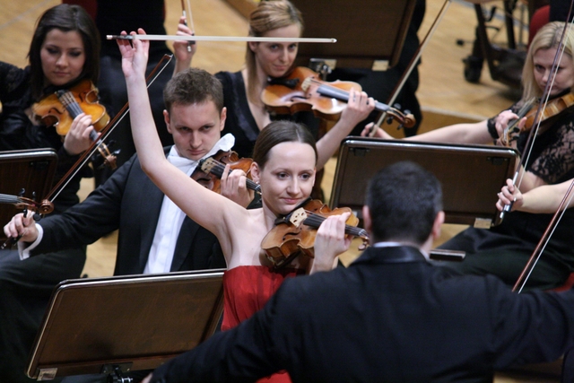 Maxim Vengerov - koncert na rozp. Wieniawskiego - Antoni Hoffmann - na zdj. Agata Szymczewska - triumfatorka konkursu z 2006 roku