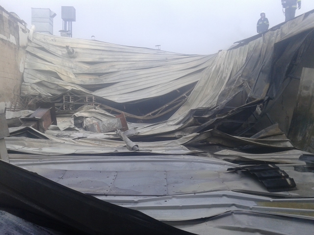 pozar lakierni piaski pod kępnem - Straż Pożarna/Kępno