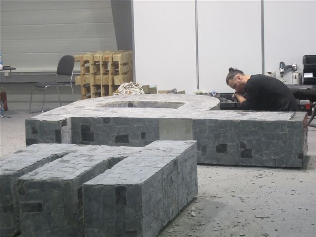 kamienna ławka targi stone - Magda Konieczna