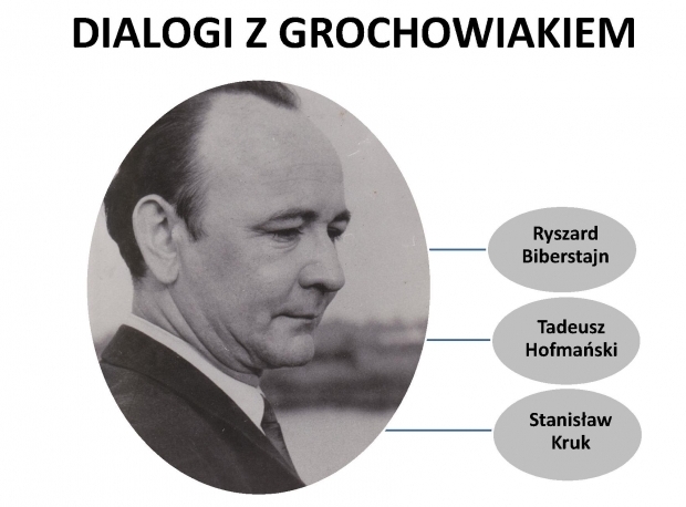 dialogi_z_grochowiakiem_plakat - Miejska Biblioteka Publiczna w Lesznie