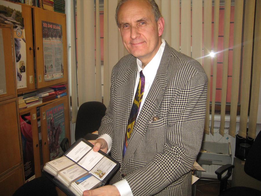 kolekcjoner wizytówek - Jacek Butlewski 