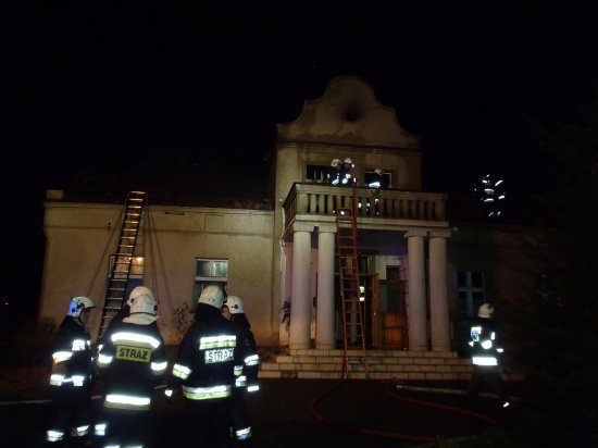 pożar plebani margonin - Straż Pożarna/Poznań