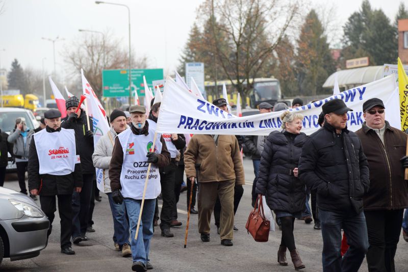 konin protest górnicy - Iwona Krzyżak
