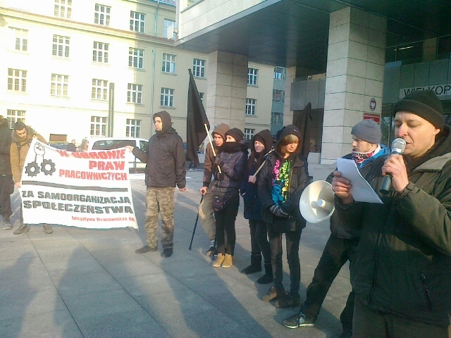 protest anarchistow ws gorników - Jacek Kosiak