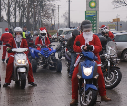 Motocyklowe motomikołaje - Motomikołaje