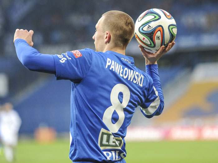 Lech-Ruch Chorzów (2-1) 20150222_08 Szymon Pawłowski - Przemek Modliński