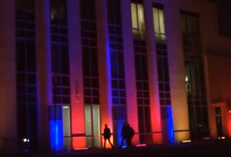 budynek politechniki iluminacja - Radio Merkury