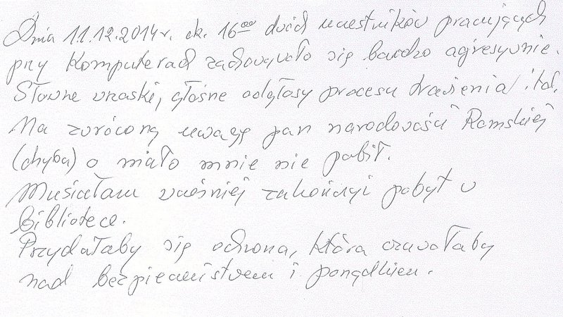 skarga_biblioteczna4 - Zbiory Biblioteki Raczyńskich