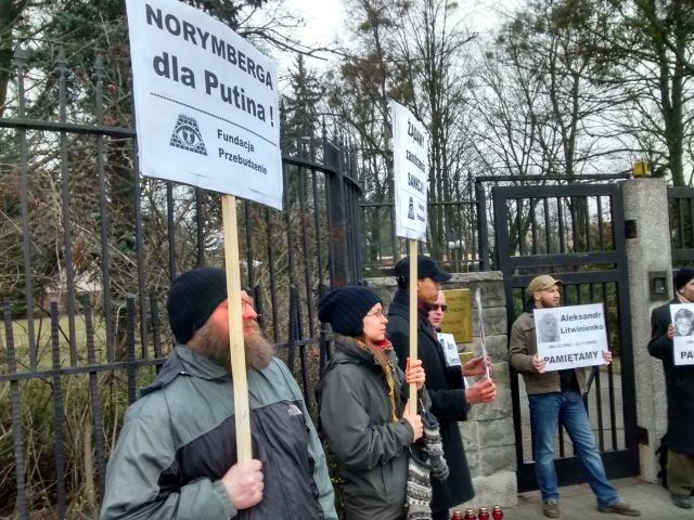 antyputinowska pikieta - Wojciech Chmielewski