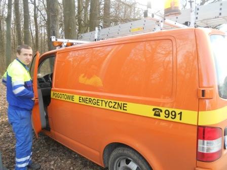 energetyczne pogotowie w lesie - Policja/Poznań