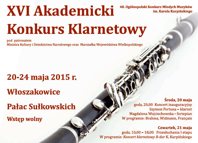 konkurs klarnetowy - UG Włoszakowice