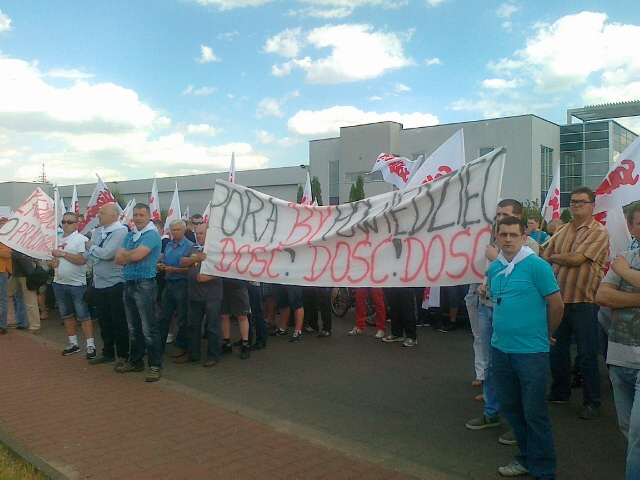 protest solidarnosci w swarzędzu - Jacek Kosiak