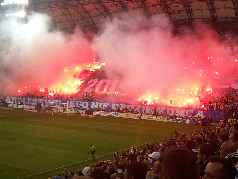 lech wisła racowisko - Jacek Cerkaski