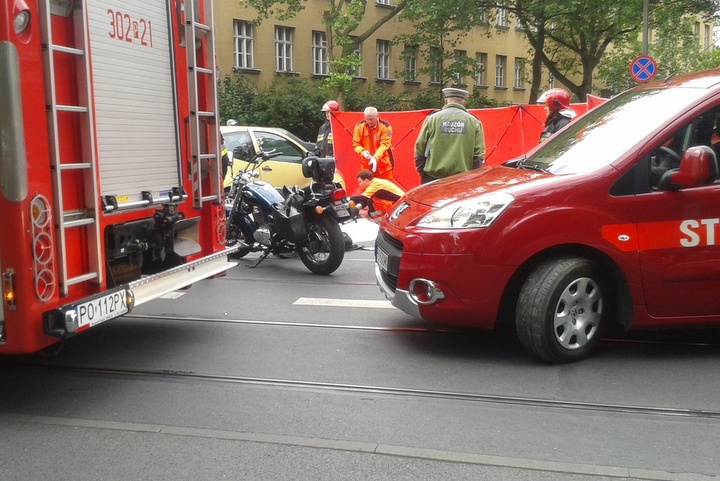 wypadek motocyklisty na grunwaldzkiej - Tomasz Sosnowski