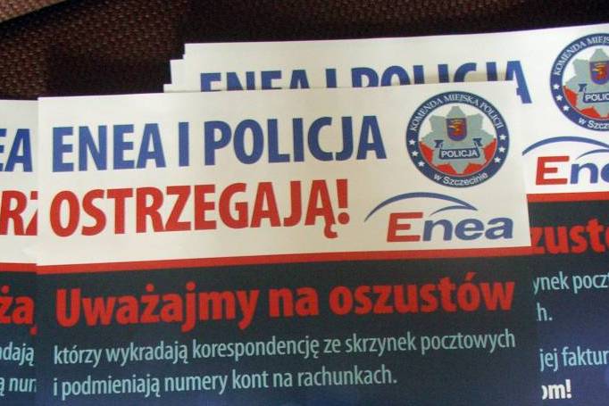 fałszywe faktury enea - Policja