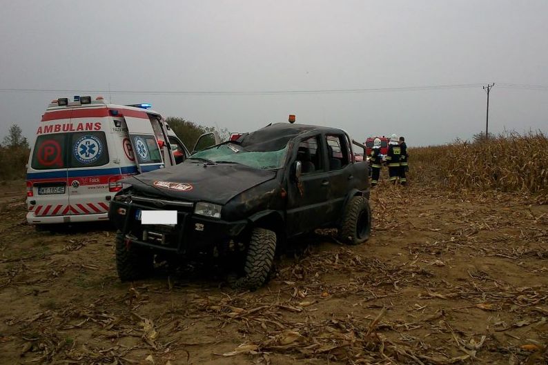 wypadek w podstolicach rajd - KPP Chodzież