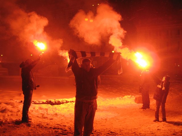 Odpalenie rac - rocznica Powstania Wlkp. - Alicja Łatka