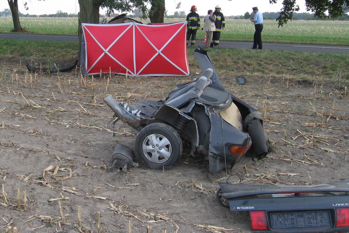 wypadek pod koscianem - Straż Pożarna Kościan