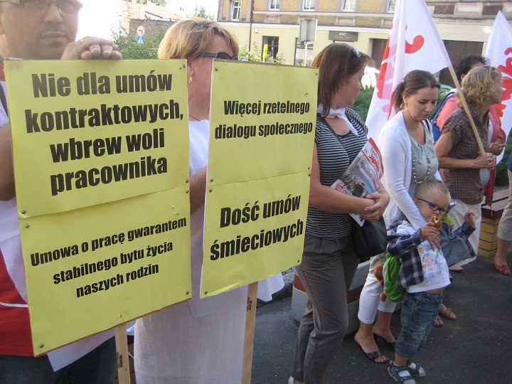 pielęgniarki protest pikieta Solidarność - Rafał Regulski