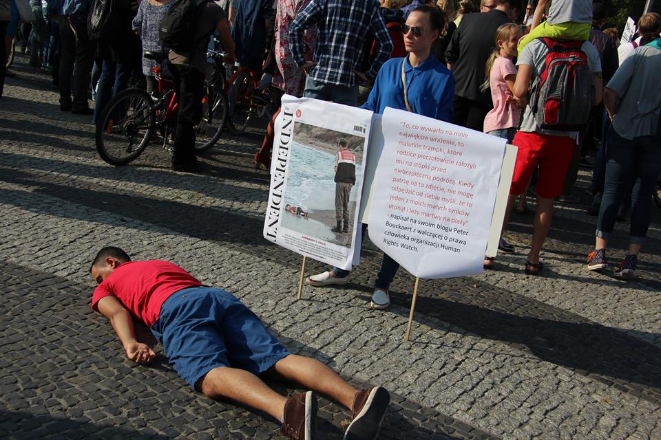 uchodzcy mile widziani demonstracja - Marcin Wesołowski