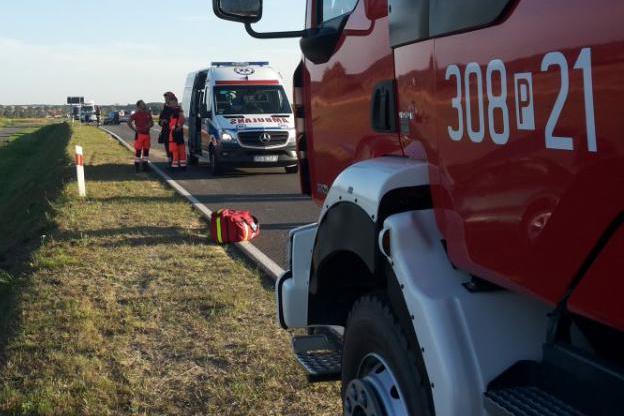 straż pożarna pogotowie na obwodnicy - Straż Pożarna Poznań