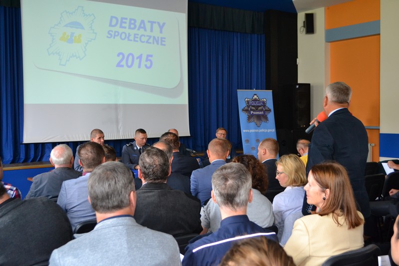 debaty społeczne z komendantem - KWP w Poznaniu