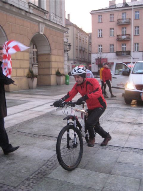 WOŚP Kalisz - sztafeta rowerowa - Danuta Synkiewicz